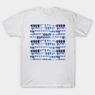 Indigo Watercolour Splodge Print T-Shirt